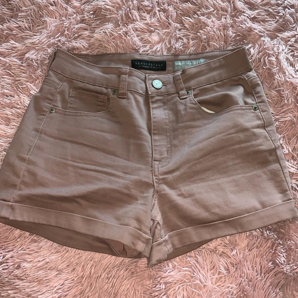 Pink high waited midi Aeropostale shorts